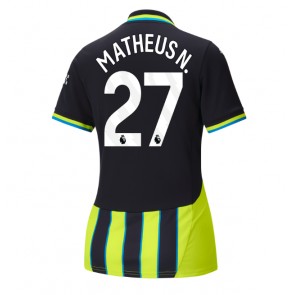 Manchester City Matheus Nunes #27 Gostujuci Dres za Ženska 2024-25 Kratak Rukavima